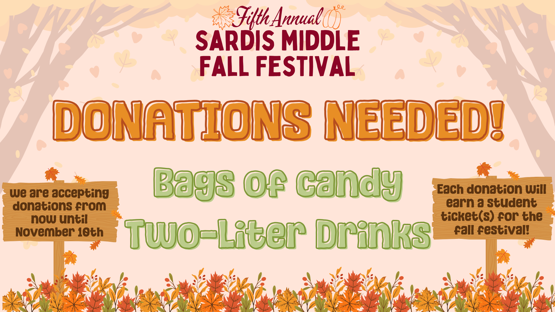 Fall Festival: Donations Needed!